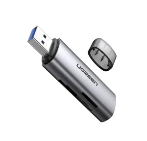 Adaptér Ugreen CM216 USB 3.0 SD/TF (šedý)