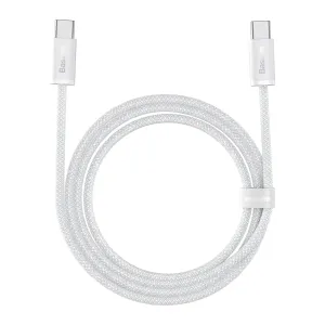 Baseus Dynamic kabel USB-C na USB-C, 100 W, 1 m (bílý)