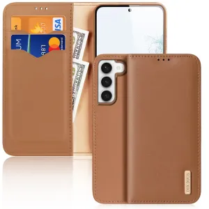 Dux Ducis Hivo pouzdro Samsung Galaxy S23 flip cover wallet stand RFID lock brown