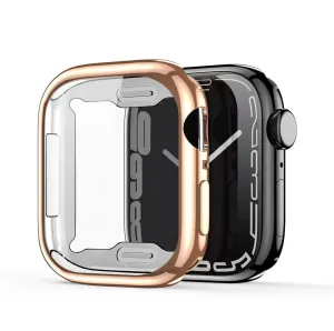Dux Ducis Samo pouzdro so sklem na Apple Watch 4/5/6/SE 44mm, růžové
