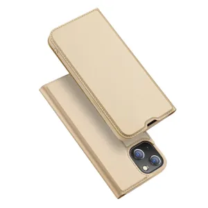 Dux Ducis Skin Pro pouzdro s flipovým krytem iPhone 13 mini zlaté