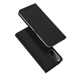 Dux Ducis Skin Pro pouzdro pro Sony Xperia 10 V flip cover card wallet stand black