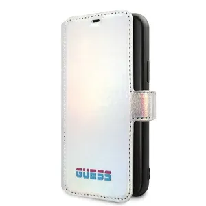 Pouzdro Guess iPhone 11 Pro Silver Book Iridescent (GUFLBKN58BLD)
