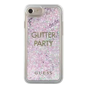 Kryt Guess GUHCP7GLUQPU iPhone 6/7/8 /SE 2020 purple hard case Liquid Glitter Party (GUHCP7GLUQPU)
