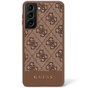 Kryt Guess Samsung Galaxy S23 Ultra brown hardcase 4G Stripe Collection (GUHCS23LG4GLBR)