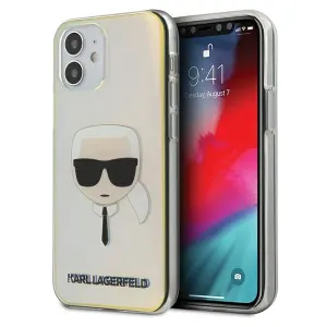 Karl Lagerfeld KLHCP12SPCKHML Apple iPhone 12 mini multicolor hardcase Iridescent Karl`s Head