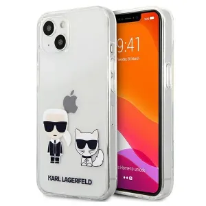 Karl Lagerfeld KLHCP13MCKTR Apple iPhone 13 ochranný kryt Transparent Karl & Choupette