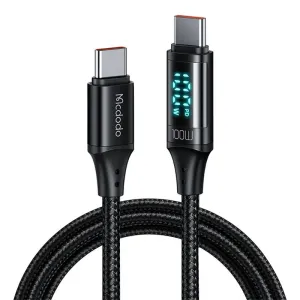 Kabel USB-C na USB-C Mcdodo CA-1100, 100 W, 1,2 m (černý)