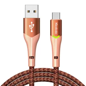 Kabel USB na USB-C Mcdodo Magnificence CA-7962 LED, 1m (oranžový)