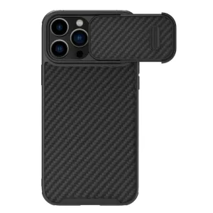 Nillkin Synthetic Fiber S Case Pouzdro pro iPhone 14 Pro Max s krytem fotoaparátu černé