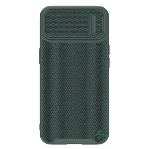 Nillkin Textured S Case iPhone 14 pancéřové pouzdro s krytem fotoaparátu zelené