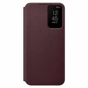 Samsung Galaxy S22 EF-ZS901CE burgundy Clear View Kryt