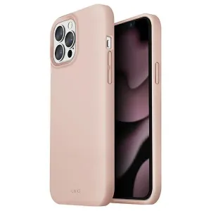 Pouzdro Uniq Lino pro iPhone 13 Pro / iPhone 13 - růžové
