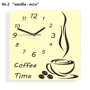 Coffee Time nástěnné kuchyňské hodiny #2129919