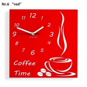 Coffee Time nástěnné kuchyňské hodiny #2129923