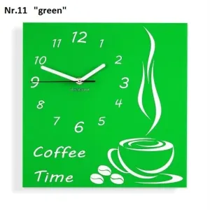 Coffee Time nástěnné kuchyňské hodiny #2129928