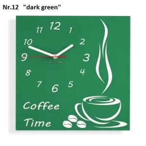 Coffee Time nástěnné kuchyňské hodiny #2129929
