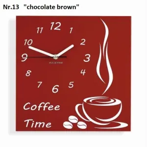 Coffee Time nástěnné kuchyňské hodiny #2129930