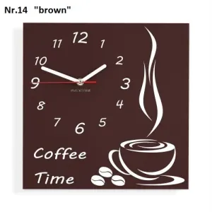 Coffee Time nástěnné kuchyňské hodiny #2129931