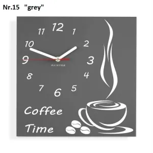 Coffee Time nástěnné kuchyňské hodiny #2129932