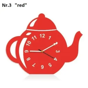 Dekorační kuchyňské hodiny ve tvaru čajník #2129881