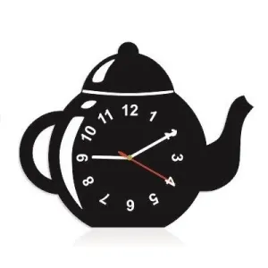 Dekorační kuchyňské hodiny ve tvaru čajník #2129882