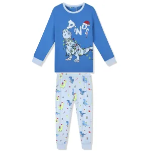 Chlapecké pyžamo - KUGO MP1358, modrá Barva: Modrá, Velikost: 134