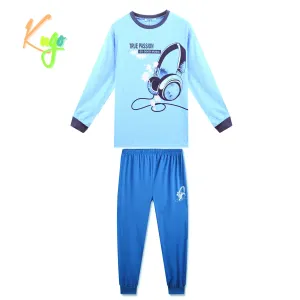Chlapecké pyžamo - KUGO MP1361, světle modrá Barva: Modrá světle, Velikost: 140