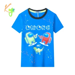 Chlapecké tričko - KUGO TM9202, tyrkysová Barva: Tyrkysová, Velikost: 116