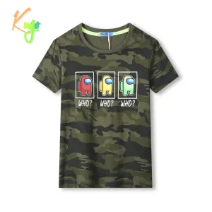 Chlapecké triko - KUGO TM9217, khaki Barva: Khaki, Velikost: 122