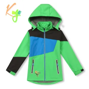 Chlapecká softshellová bunda, zateplená - KUGO HK2525, zelená Barva: Zelená, Velikost: 104