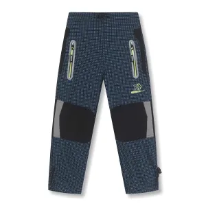 Chlapecké outdoorové kalhoty - KUGO G9740, tyrkysová/ signální aplikace Barva: Tyrkysová, Velikost: 98