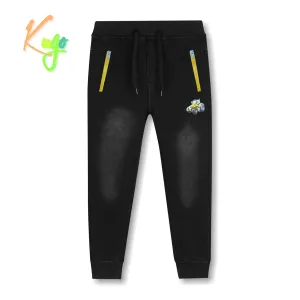 Chlapecké riflové kalhoty/ tepláky, zateplené - KUGO CK0923, černá Barva: Černá, Velikost: 110