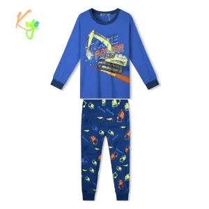 Chlapecké pyžamo - KUGO MP1370, petrol Barva: Petrol, Velikost: 98