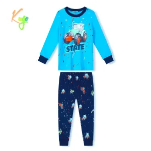 Chlapecké pyžamo - KUGO MP3779, světlonce modrá Barva: Modrá, Velikost: 98