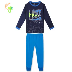 Chlapecké pyžamo - KUGO MP3783, tmavě modrá Barva: Modrá tmavě, Velikost: 164