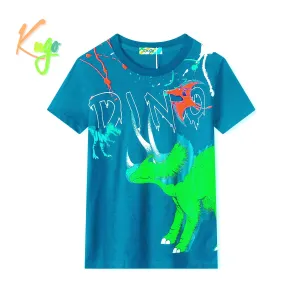 Chlapecké tričko - KUGO TM8571C, tyrkysová Barva: Tyrkysová, Velikost: 110