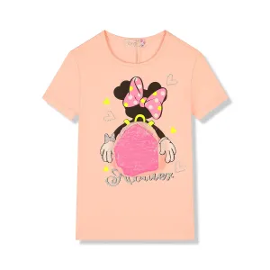 Dívčí triko - KUGO FC6783, světle růžová Barva: Růžová světlejší, Velikost: 104