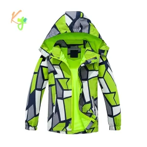 Chlapecká podzimní bunda, zateplená - KUGO B2860, zelená Barva: Zelená, Velikost: 104