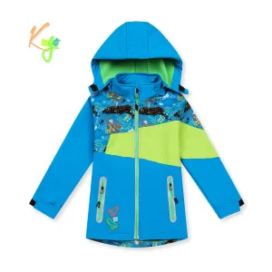 Chlapecká softshellová bunda, zateplená - KUGO HK5601, tyrkysová Barva: Tyrkysová, Velikost: 80