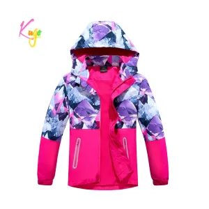 Dívčí podzimní bunda, zateplená - KUGO B2863, růžová Barva: Růžová, Velikost: 164
