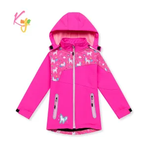 Dívčí softshellová bunda, zateplená - KUGO HK5601, růžová Barva: Růžová, Velikost: 80
