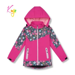 Dívčí softshellová bunda, zateplená - KUGO HK5603, růžová Barva: Růžová, Velikost: 104