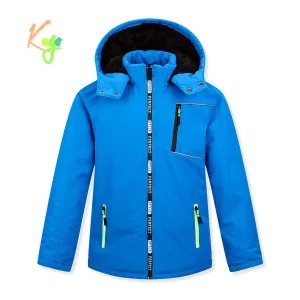 Chlapecká zimní bunda - KUGO BU610, modrá Barva: Modrá, Velikost: 140