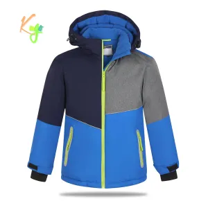 Chlapecká zimní bunda - KUGO PB3891, modrá Barva: Modrá, Velikost: 140