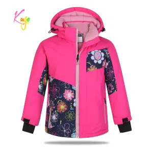 Dívčí zimní bunda - KUGO PB3889, růžová Barva: Růžová, Velikost: 110