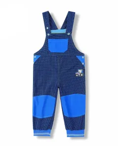 Chapecké laclové outdoorové kalhoty - KUGO G8557, modrá / modré knoflíky Barva: Modrá, Velikost: 104