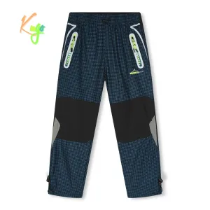 Chlapecké outdoorové kalhoty - KUGO G9655, petrol / signální zipy Barva: Petrol, Velikost: 146