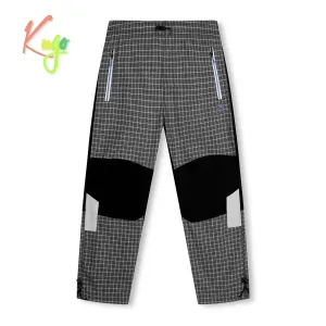 Chlapecké plátěné kalhoty - KUGO FK7607, šedá Barva: Šedá, Velikost: 140