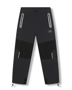 Chlapecké softshellové kalhoty - KUGO HK7586, tmavě šedá / černá kolena Barva: Šedá, Velikost: 164